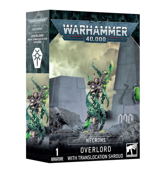 Warhammer 40K Xenos Necrons Overlord with Translocation Shroud
