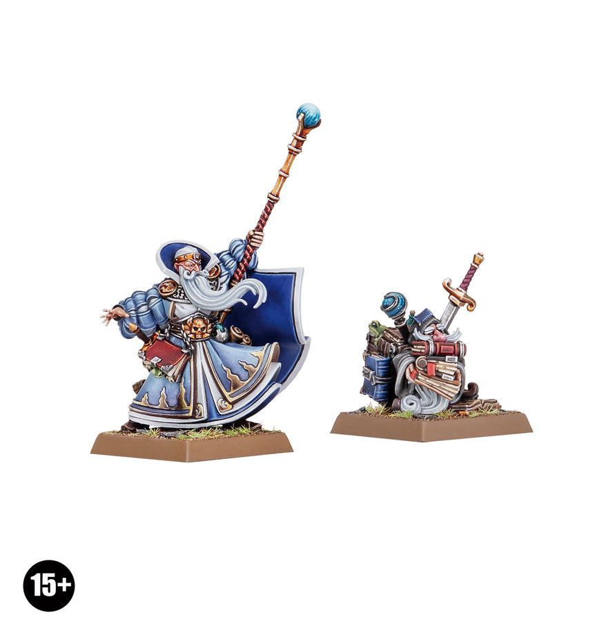 Warhammer TOW Empire of Man Battle Wizard and Familiar