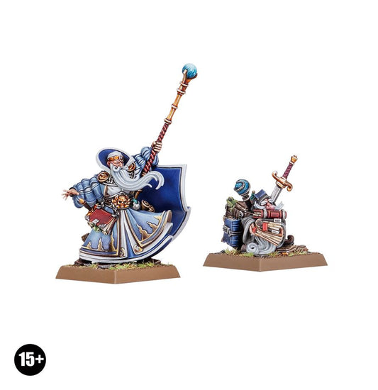 Warhammer TOW Empire of Man Battle Wizard and Familiar