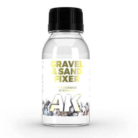 AK Interactive Wargame Terrain Gravel and Sand Fixer (100ml)