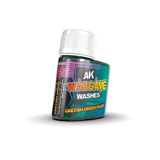 AK Interactive Wargame Enamel Wash Greyish Green (35ml)