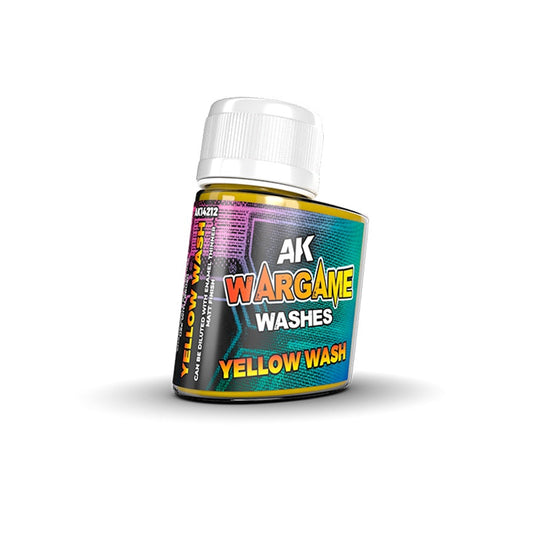 AK Interactive Wargame Enamel Wash Yellow (35ml)