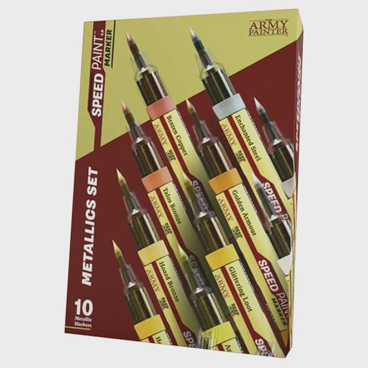 Army Painter Speedpaint Markers Set Metallics (10 Markers)