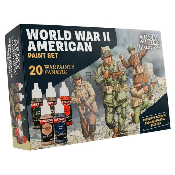 Army Painter Warpaints Fanatic Historical WWII American Paint Set