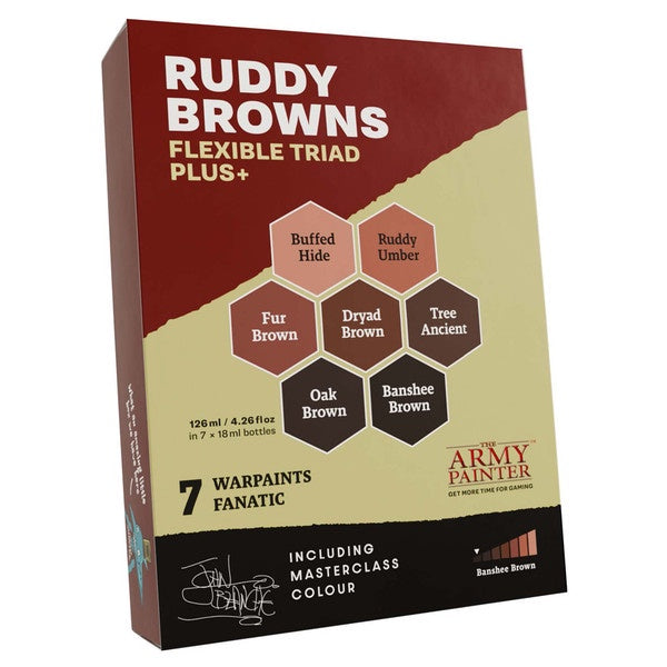 Army Painter Warpaints Fanatic Flexible Triad PLUS+ Ruddy Browns