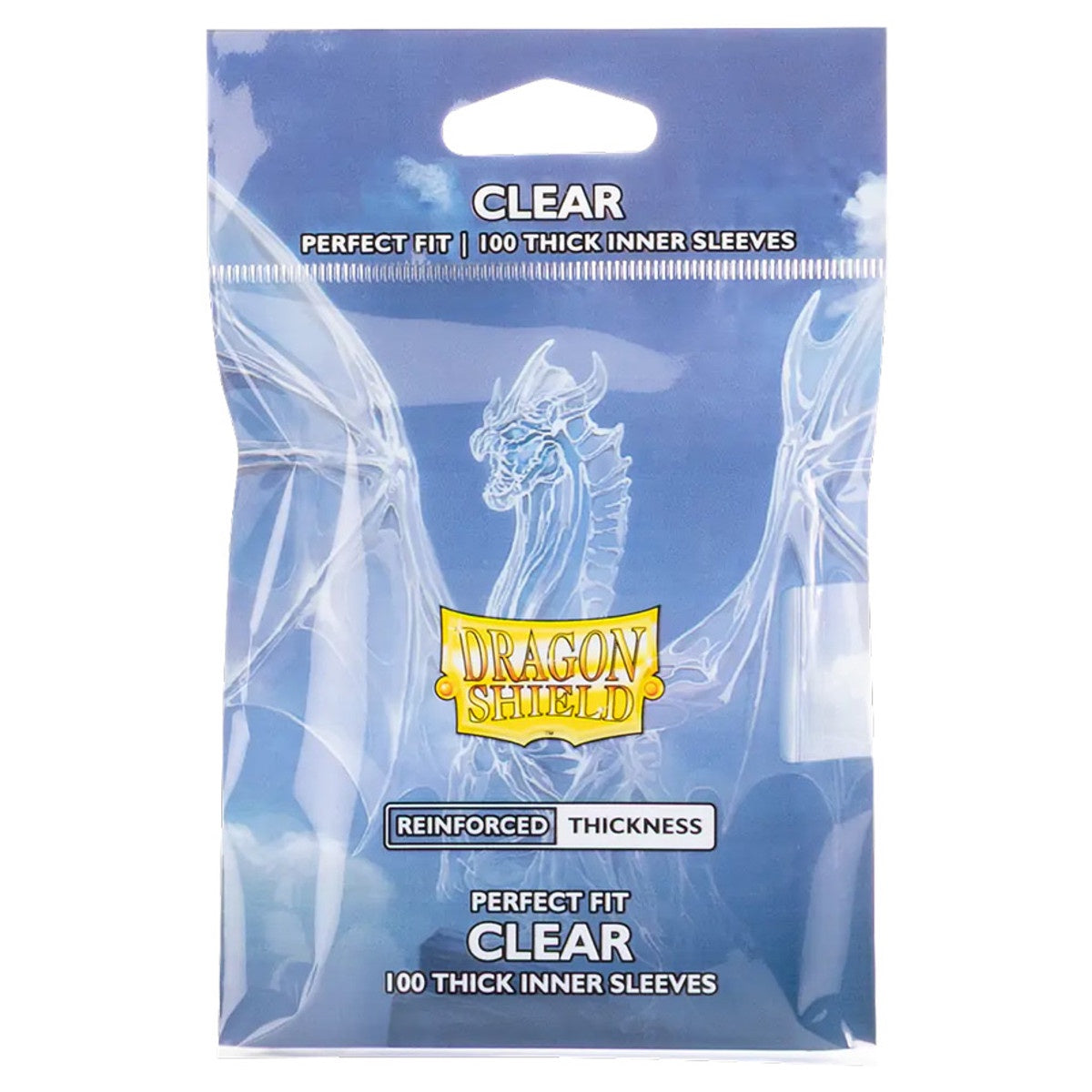 Dragon Shield Card Protectors Standard Perfect Fit Thick Clear 100ct