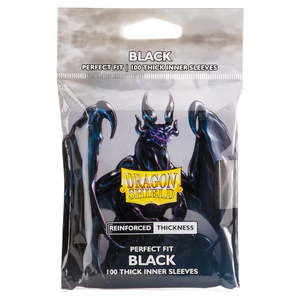 Dragon Shield Card Protectors Standard Perfect Fit Thick Black 100ct