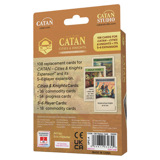Catan Cities & Knights Replacement Cards (6th Edition)