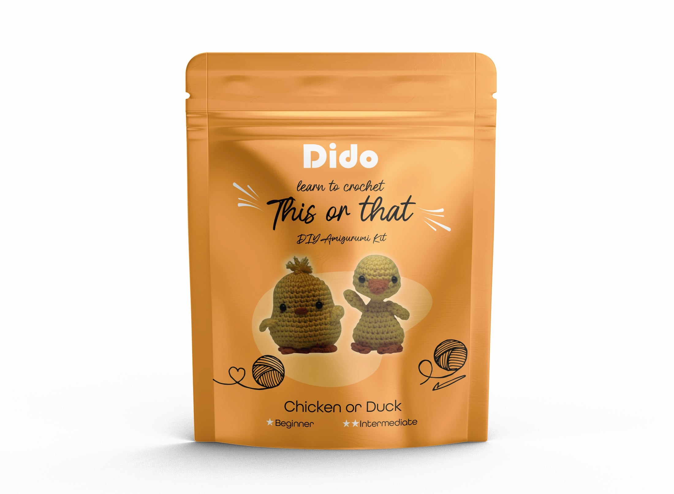 Dido DIY Amigurumi Kit Chicken or Duck