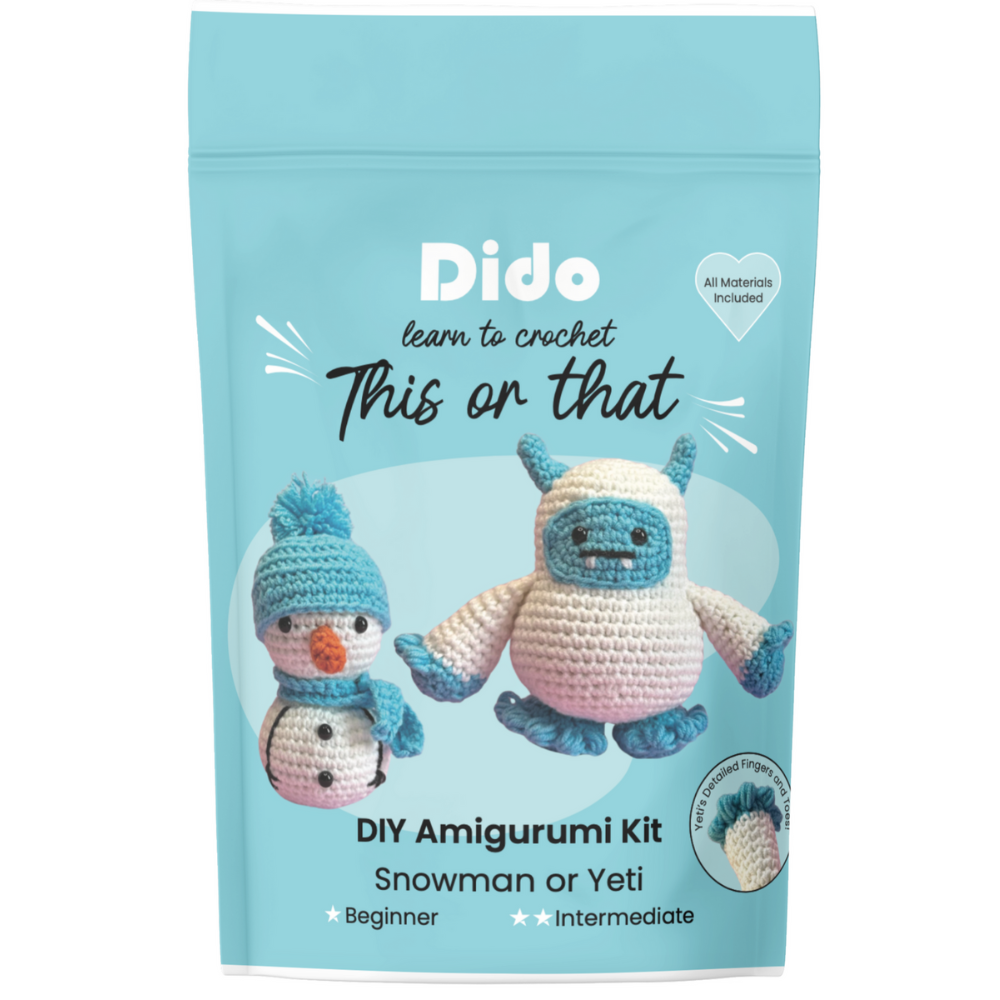Dido DIY Amigurumi Kit Snowman or Yeti