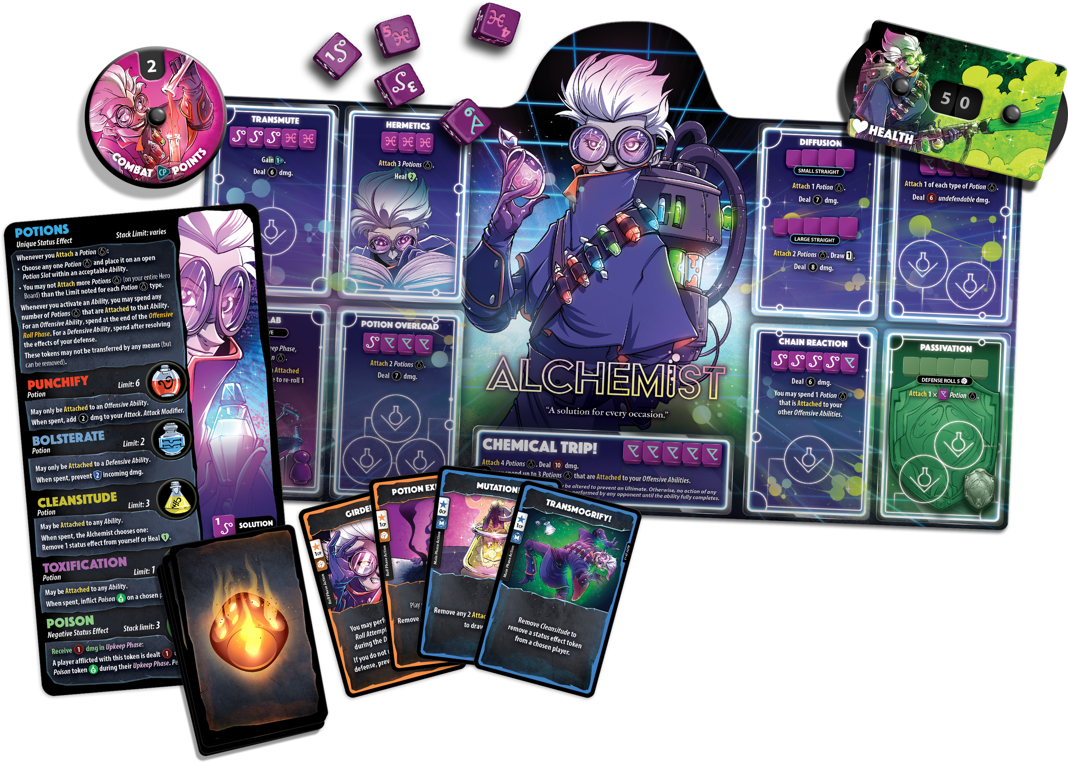 Dice Throne Hero Pack Alchemist