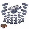 Load image into Gallery viewer, Dystopian Wars The Union Destiny Battlefleet
