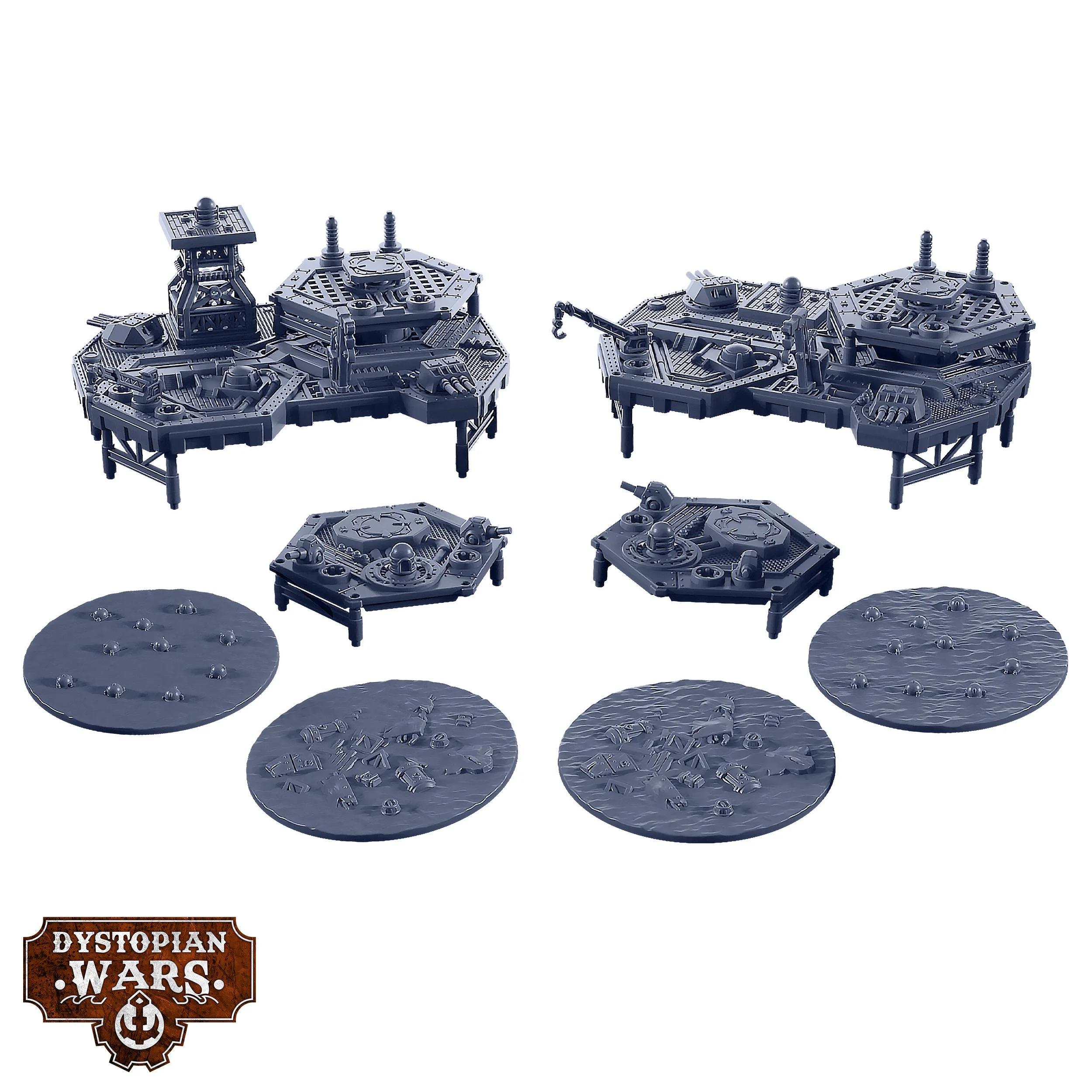 Dystopian Wars Sturginium Platforms & Objectives (Terrain)