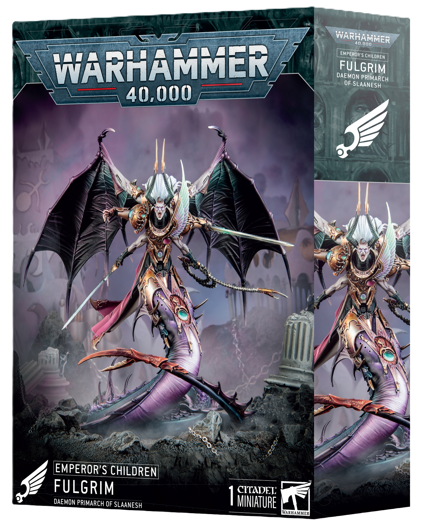 Warhammer 40K Chaos Space Marines Emperor's Children Fulgrim, Daemon Primarch of Slaanesh