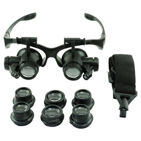 Magnifier Eyewear Mult Powered w/ LED