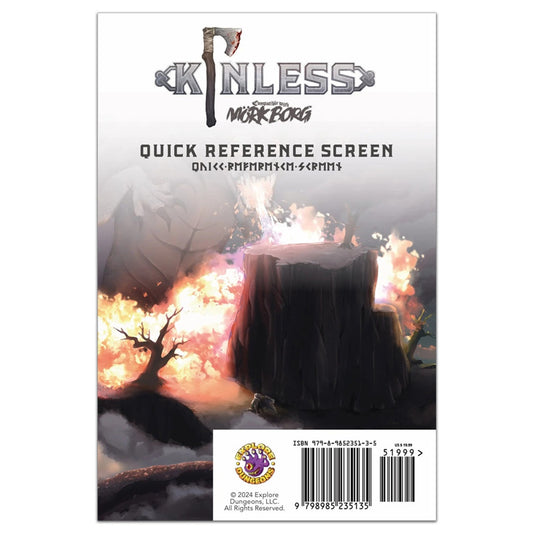 Kinless Solo RPG Player's Screen (MÖRK BORG)