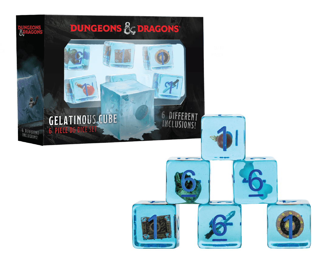 Dungeons & Dragons Gelatinous Cube Dice 6D6