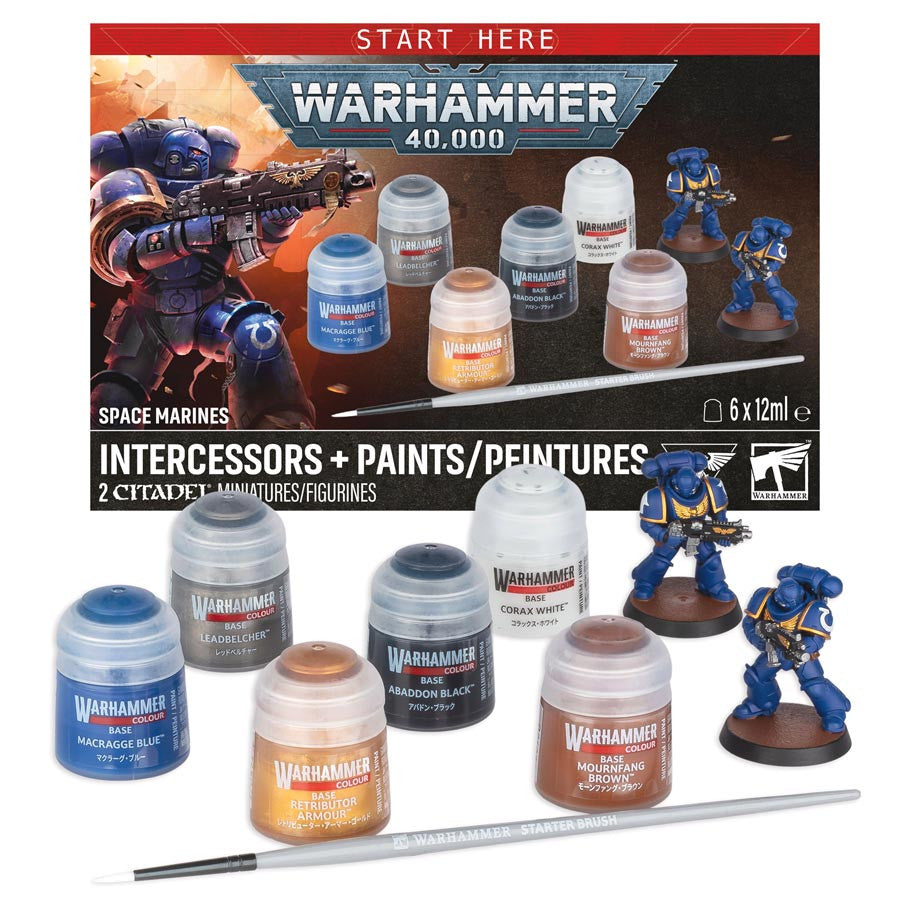 Citadel Hobby Paint Set Warhammer 40K Space Marine Intercessors