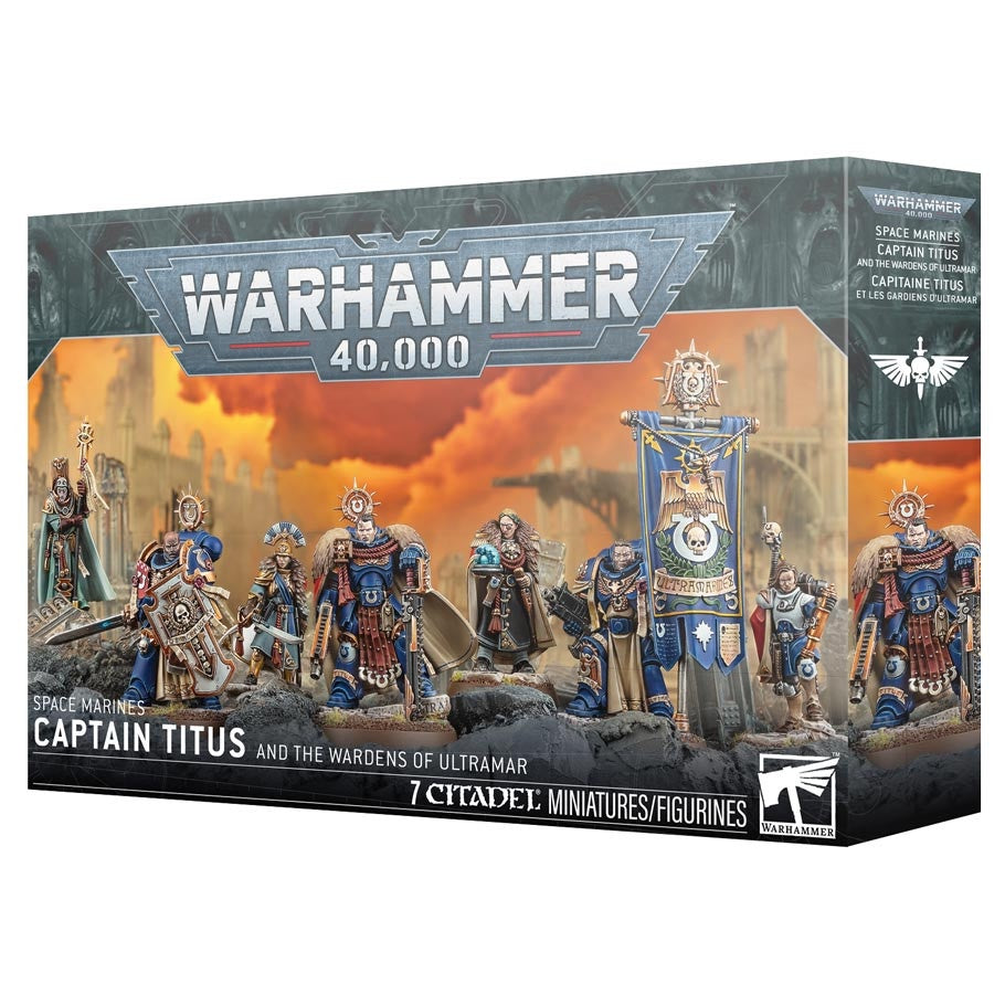 Warhammer 40K Adeptus Astartes Ultramarines Captain Titus and The Wardens of Ultramar