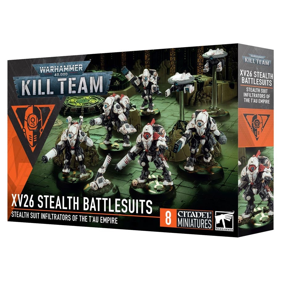 Warhammer 40K Kill Team Operatives Xenos T'au Empire XV26 Stealth Battlesuits