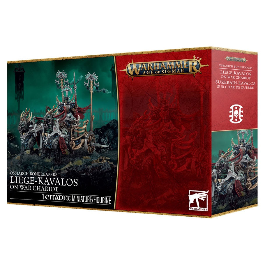Warhammer AoS Death Ossiarch Bonereapers Liege-Kavalos on War Chariot