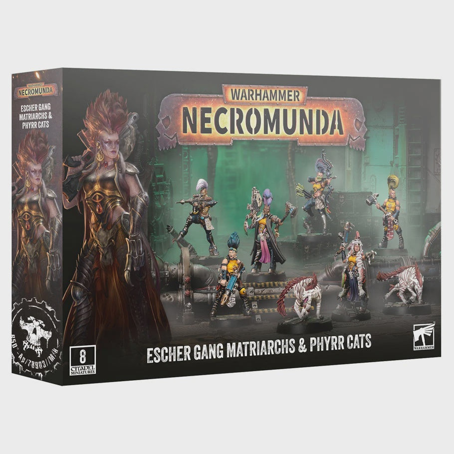 Necromunda Gang House of Escher Matriarchs & Phyrr Cats