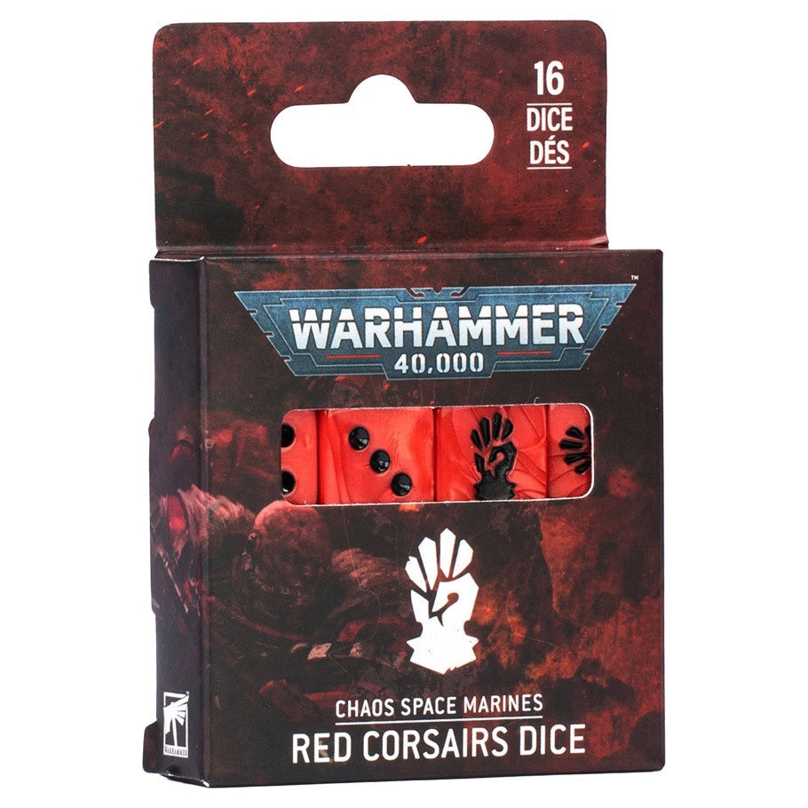 Warhammer 40K Faction Dice Chaos Space Marines Red Corsairs 10th Edition