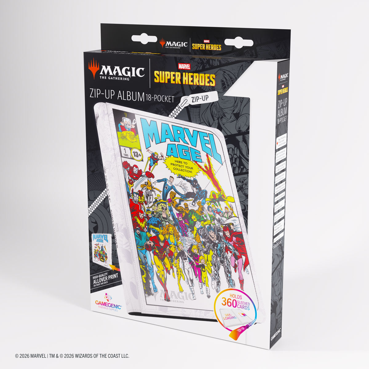 GameGen!c Magic the Gathering Marvel Super Heroes Album Zip-Up 18-Pocket