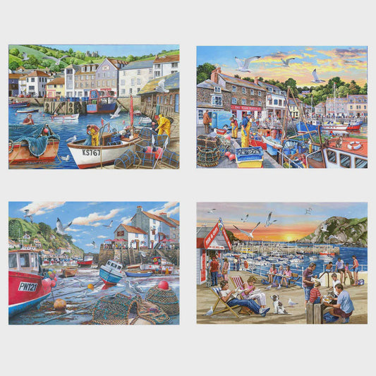 Puzzle 500 Days At The Dock (Multi Pack 4)