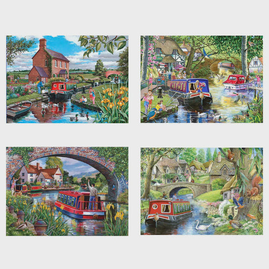 Puzzle 500 Cruising The Canals (Multi Pack 4)