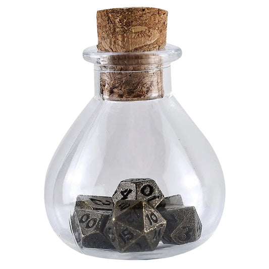 Unseelie Mini Metal Dice Set Potion Bottles