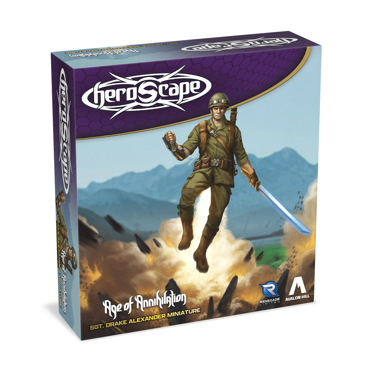 Heroscape Age of Annihilation SGT Drake Alexander Miniature