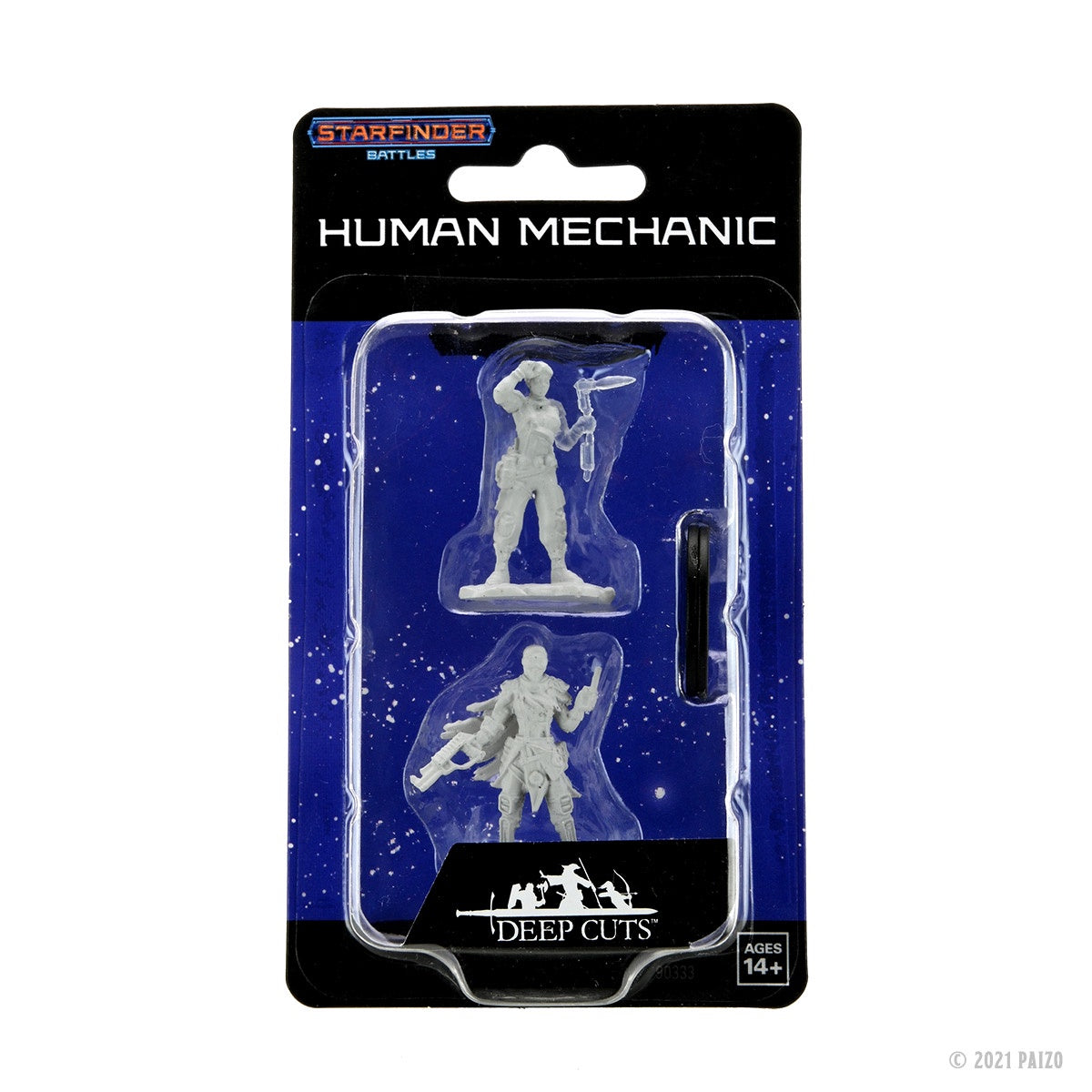 Starfinder Battles Deep Cuts w01 Human Mechanic Female