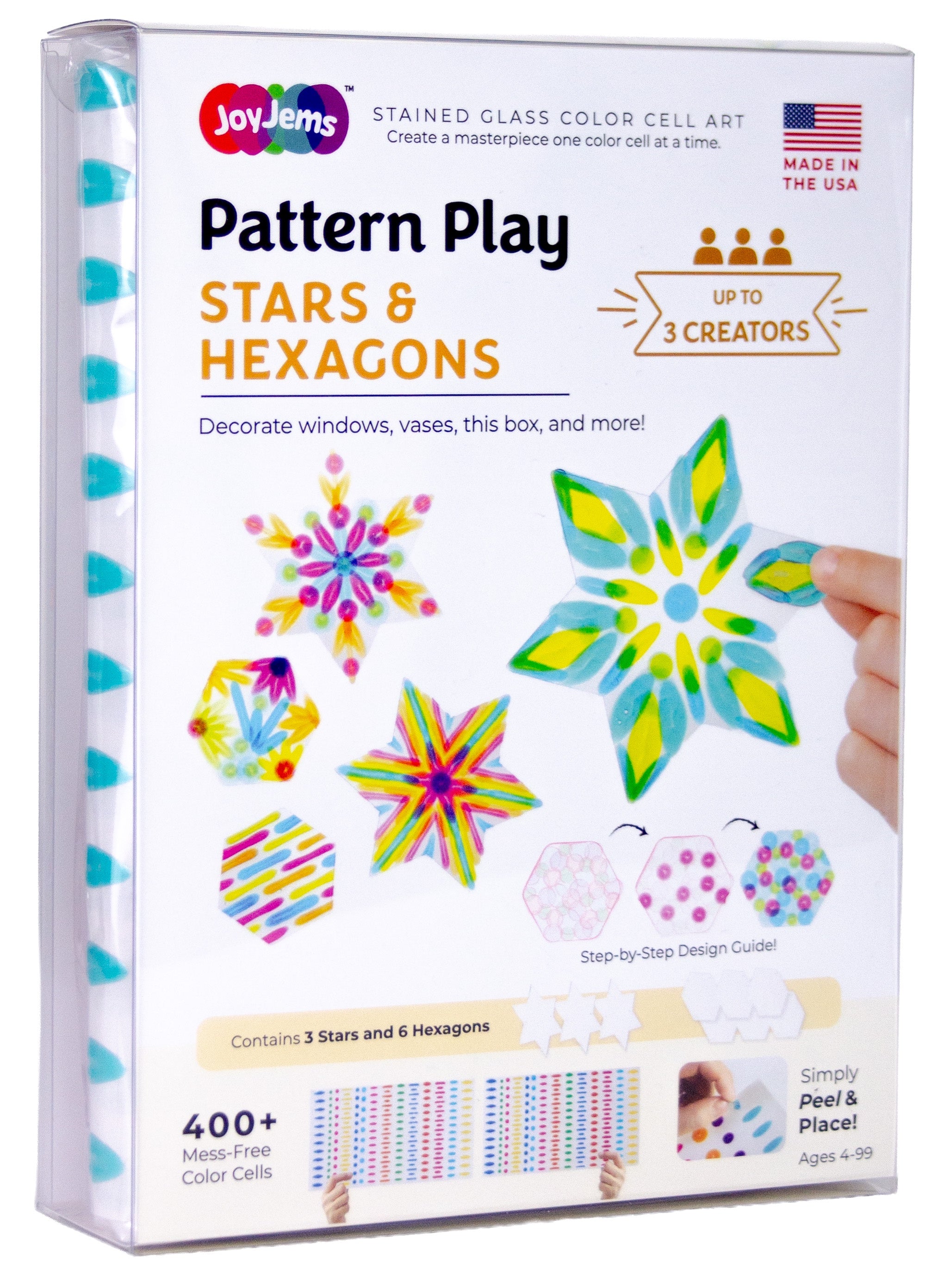 JoyJems Pattern Play Stars and Hexagons