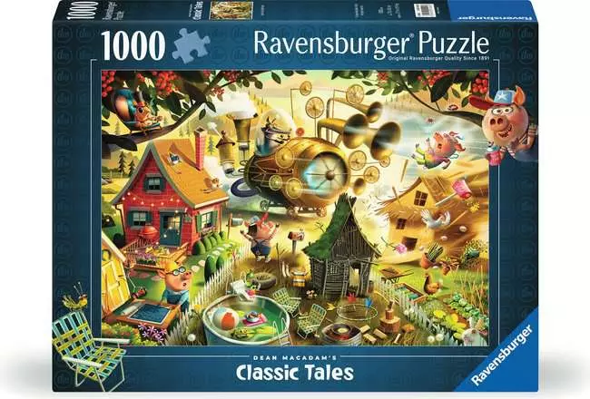 Puzzle 1000 MacAdam Look Out Little Pigs