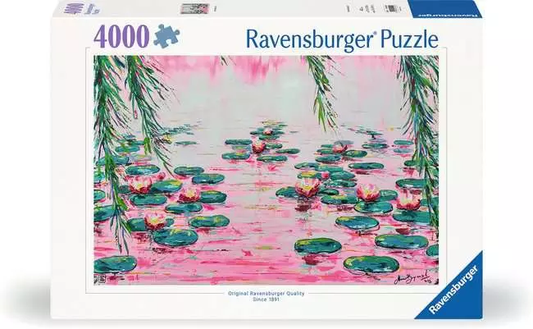Puzzle 4000 Pink Water Lillies