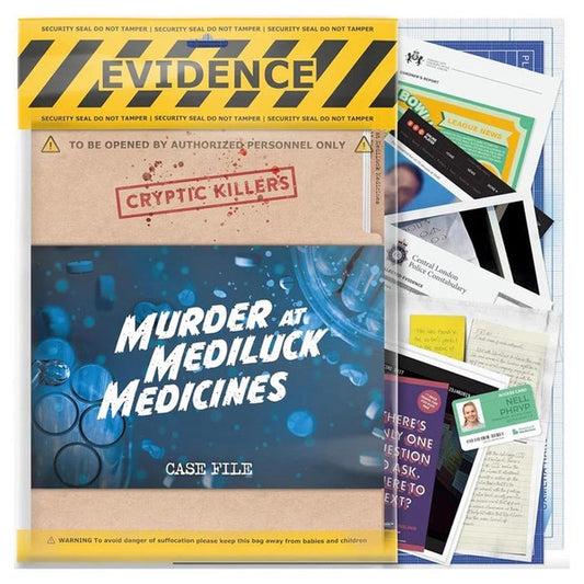 Cryptic Killers Murder at MediLuck Medicines