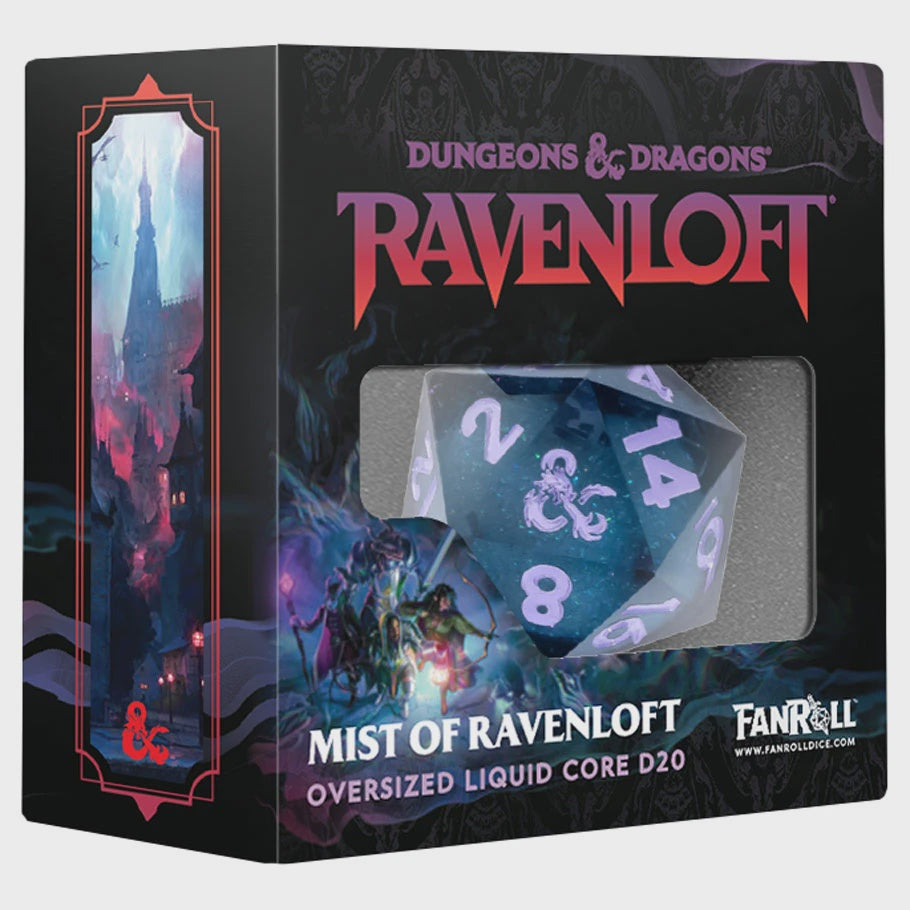 Sirius Dice Dungeons & Dragons Mists of Ravenloft Oversized Liquid Core d20