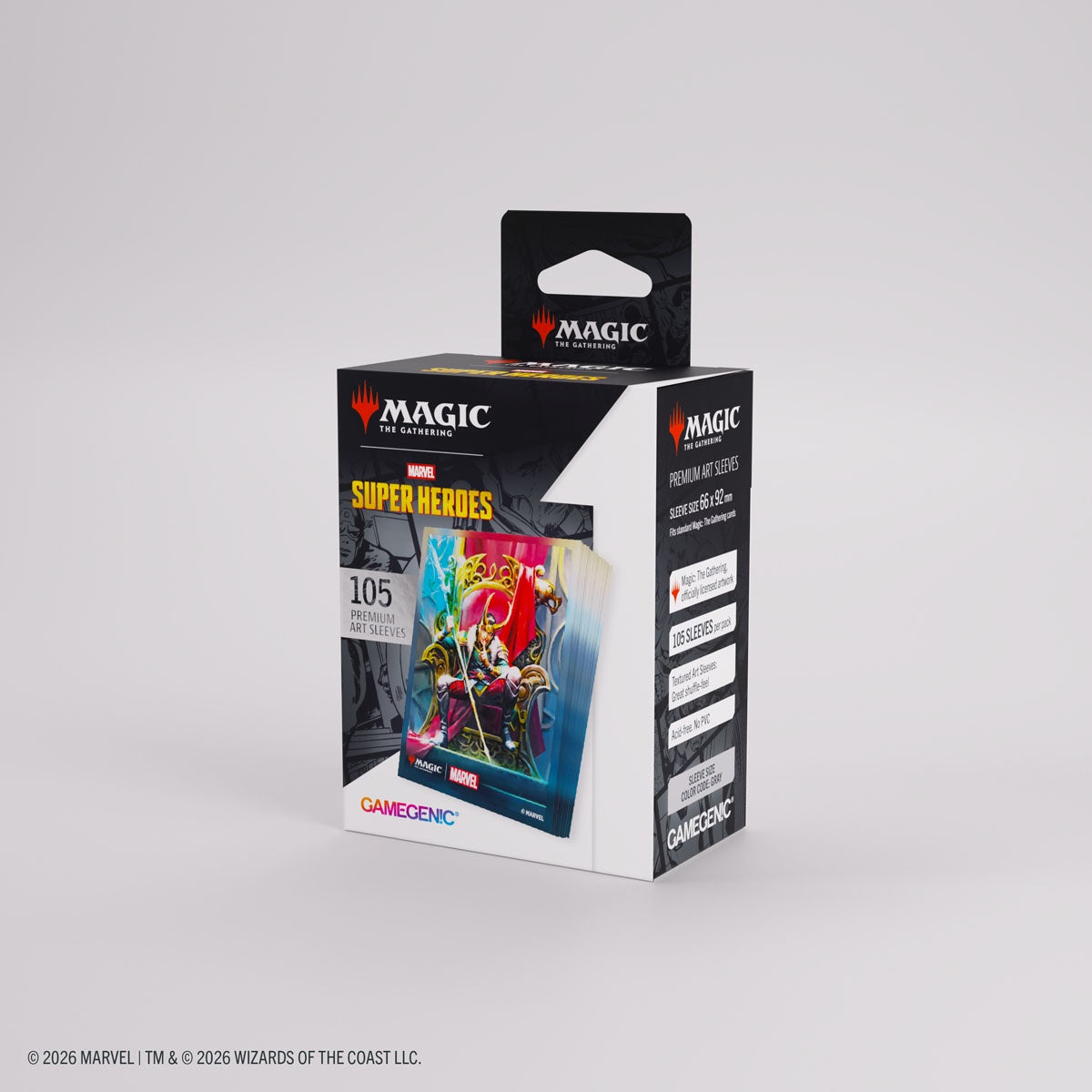 GameGen!c Magic the Gathering Marvel Super Heroes Premium Art Sleeves 105ct