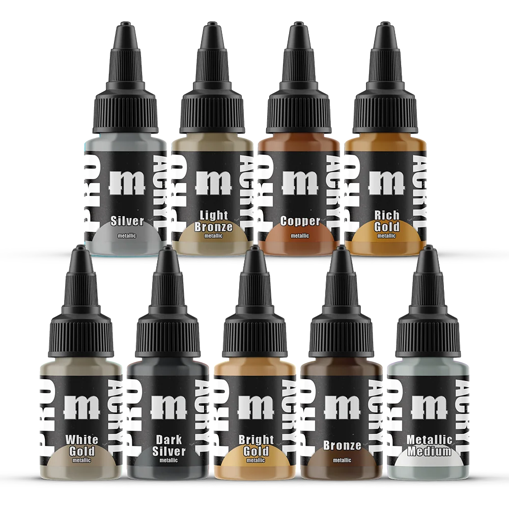 PRO Acryl Paint Set Metallics