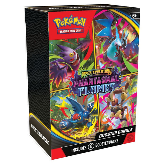 Pokémon CCG Mega Evolution 02 Phantasmal Flames Booster Bundle