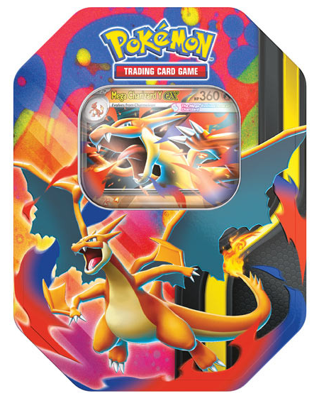 Pokémon CCG Mega Evolution Mega Charizard Tin