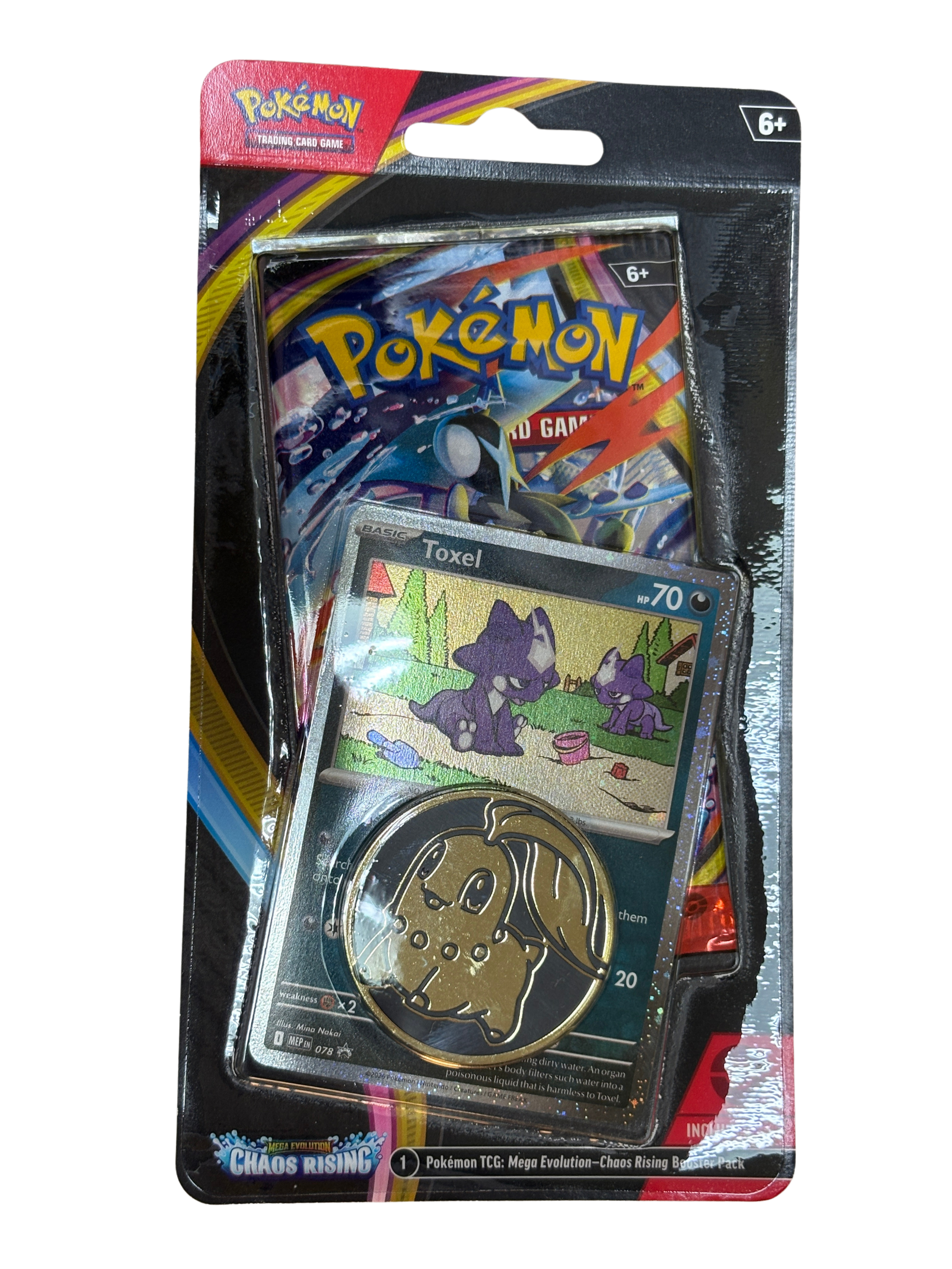 Pokémon CCG Mega Evolution 04 Chaos Rising Checklane Blister
