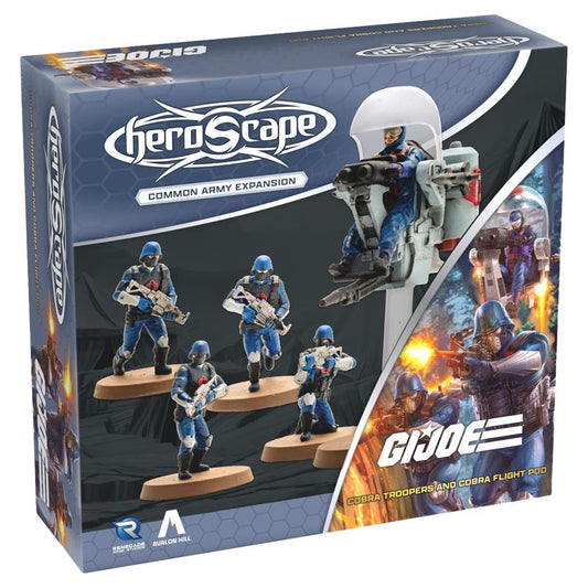 G.I. JOE Heroscape  COBRA Troopers and COBRA Flight Pod Army Expansion