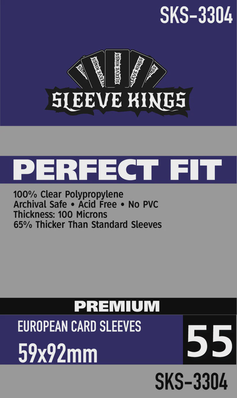 Sleeve Kings Premium Perfect Fit 3304 Purple Standard European 59mm x 92mm (55)