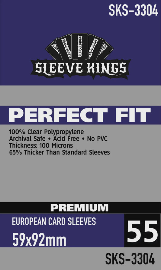 Sleeve Kings Premium Perfect Fit 3304 Purple Standard European 59mm x 92mm (55)