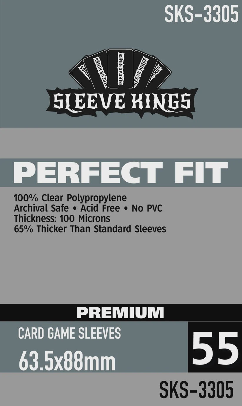 Sleeve Kings Premium Perfect Fit 3305 Grey Standard 63.5mm x 88mm (55)