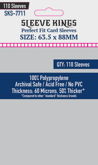 Sleeve Kings 7711 Perfect Fit Inner Sleeves 63.5mm x 88mm (110)