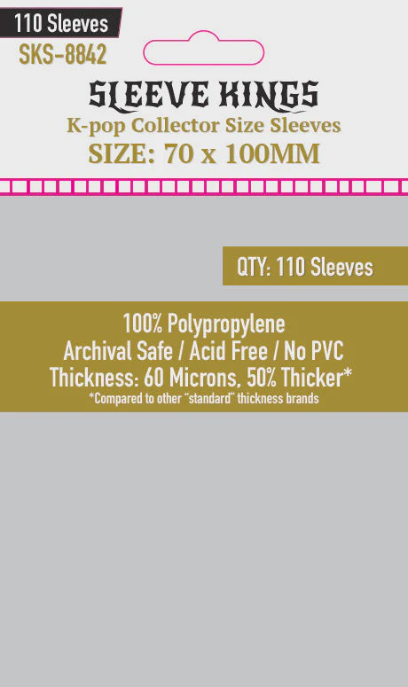 Sleeve Kings 8842 K-Pop Collector 70mm x 100mm (110)