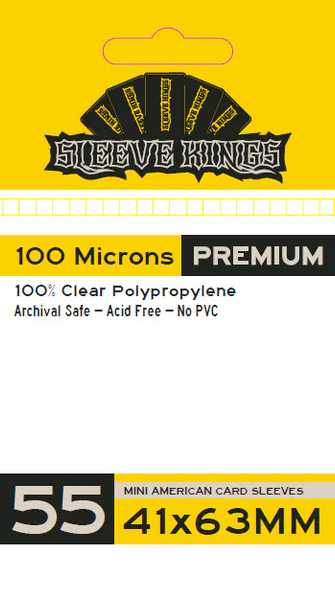 Sleeve Kings Premium 9901 Yellow Mini American  41mm x 63mm (55)